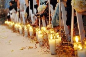 Wedding-aisle-candles