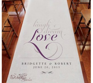 Monogramme aisle-runner-